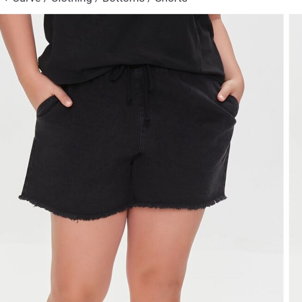 Frayed Denim Shorts